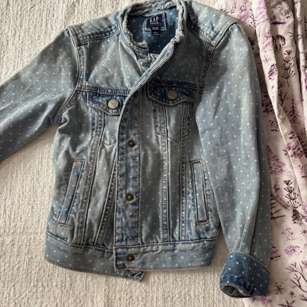Gap Kids Baby Gap 5T XS Clothing Lot Denim Jacket Jumpsuit Floral Animal Print